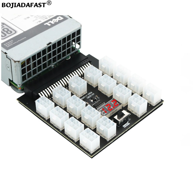 17 * PCI-E 6Pin Connector Serv - 2400W Server Psu Breakout Board 评论和价格